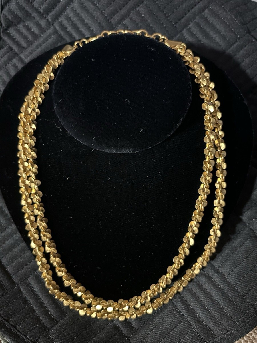 アクセサリー vintage double rope design necklace 18k Gold Double Rope Necklace – Vintage by Misty