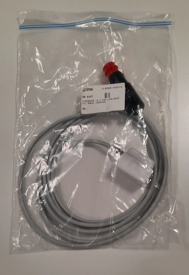Weinmann WM 9107 12V Ladekabel mit Ladeschnittstelle für Life-Base Stationen