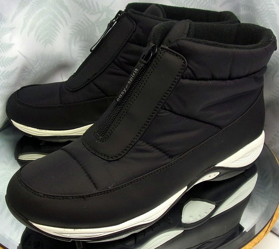 BOTINES EASY SPIRIT EDELE TELA NEGRA ZAPATOS CLIMA FRÍO MUJER EE. UU. TALLA 11 M Foto 3 de 4