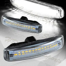 For Land Rover LR2 LR3 LR4 L320 Clear White LED Turn Signal Side Marker Lights