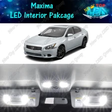 CANBUS White LED Lights Interior Package Kit for 2009 - 2013 2014 Nissan Maxima