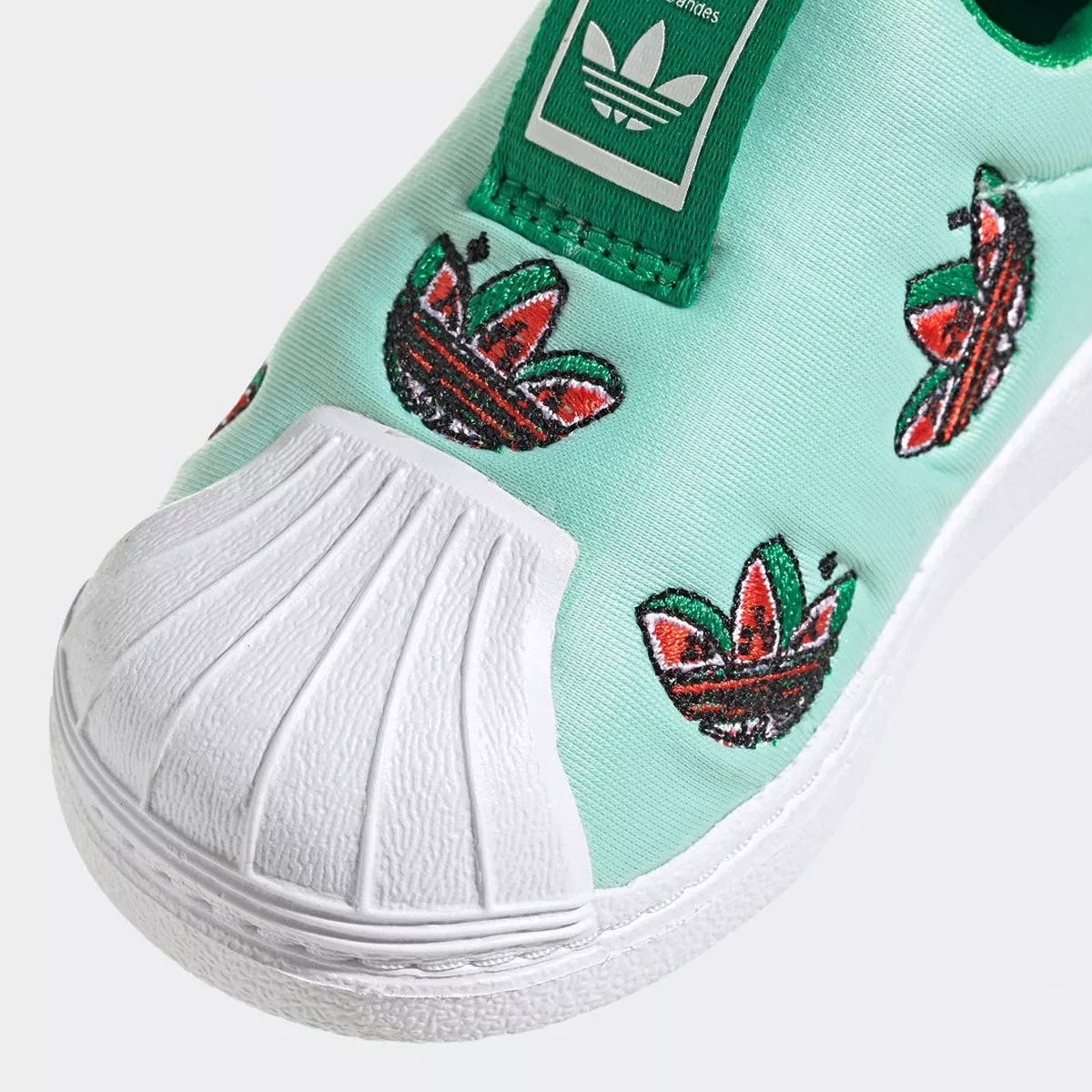 Adidas superstar clearance slip on mint