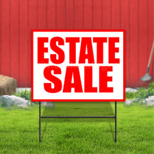 Estate Sale Coroplast Sign Plastic Indoor Outdoor Yard Sign