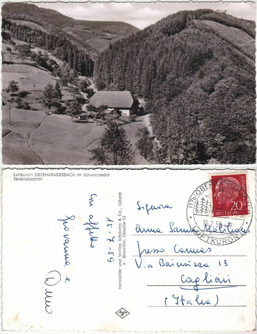 OBERHARMERSBACH IM SCHWARZWALD - AUSTRIA - VIAGG. 1959 -31891-