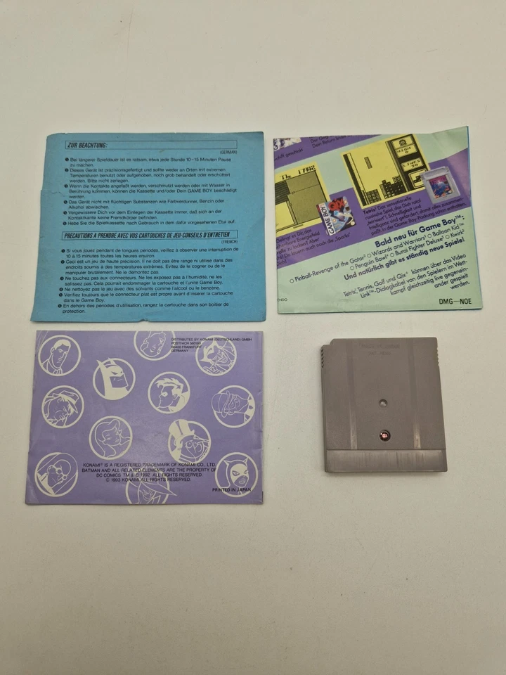 Batman The Animated Series - Nintendo Gameboy - PAL Deutsch - OVP - Anleitung - Bild 3 von 4