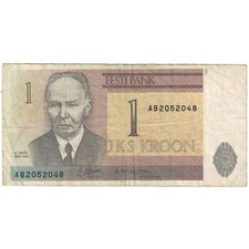 [#191663] Geldschein, Estonia, 1 Kroon, 1992, KM:69a, SS