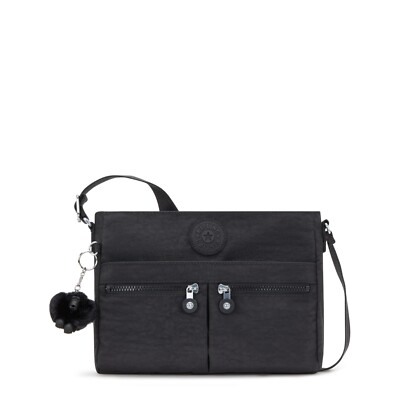 Kipling kleine Umhängetasche NEU ANGIE Crossbody schwarz noir UVP 83 