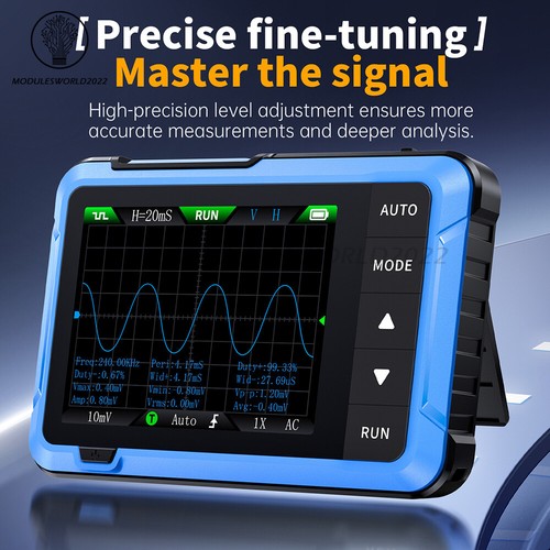 FNIRSI DSO153/DSO510 Generatore di segnale oscilloscopio/LCR-P1 tester transistor - Foto 27 di 55