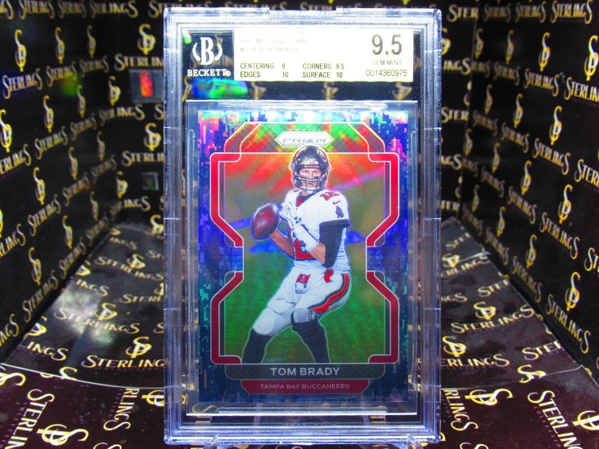 2021 PANINI PRIZM Tom Brady NAVY CAMO SSP #/25 **POP 1** BGS