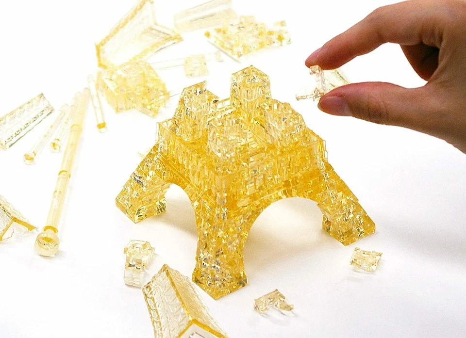 Rompecabezas de cristal Beverly - Torre Eiffel / Oro Importación de Japón Foto 3 de 4
