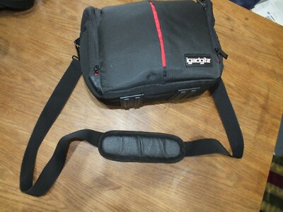 Schwarz Wasserbeständig Kameratasche SLR DSLR Messenger igadgitz Fujifilm HS50