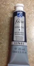 LeFranc & Bourgeois Fine Gouache, Prussian Blue, 25 ml.