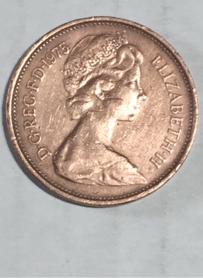 1975 ELIZABETH II - D-G - REG - F-D - 2p (TWO PENCE) COIN | eBay
