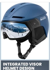 OutdoorMaster Snowboarding Helmet with Ski Goggles, Ski Helmet and 2-in-1 Visor