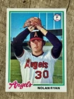 1978 Topps Baseball Card #400 Nolan Ryan Vintage California Angels HOF