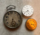 Antique Vintage Elgin Pocket Watch Movements Please Read! Lot Of 3