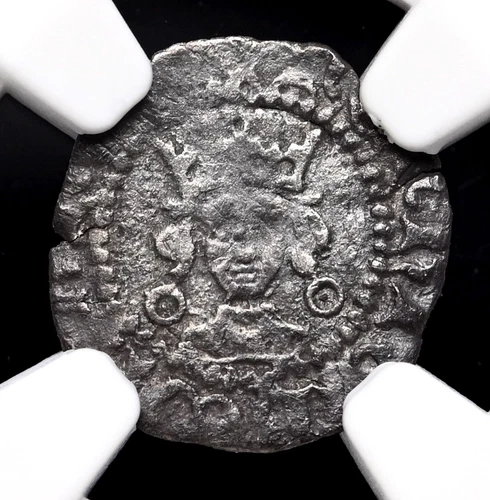 ENGLAND. Henry VI. 1422-1461. Silver Halfpenny, Calais, S-1849, NGC VF Details