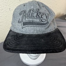 Vintage Disney Mickey Mouse Embroidered Snapback Baseball Cap Made in USA
