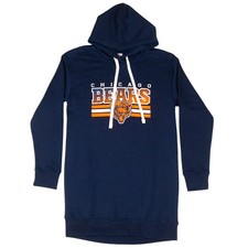 NFL Chicago Bears Teen Girls Long Pullover Hoodie, Small