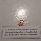 Lot #199 One Beautiful 1945-D Lincoln Wheat VF-EF Full Date-Letters See Pictures