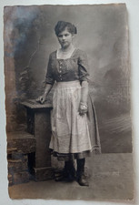 Antique cabinet photograph Portrait of a Girl, 1890  1910."