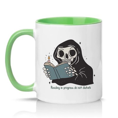 Reading In Progress Nicht stören Unisex 11 Unzen Keramiktasse Buchliebhaber