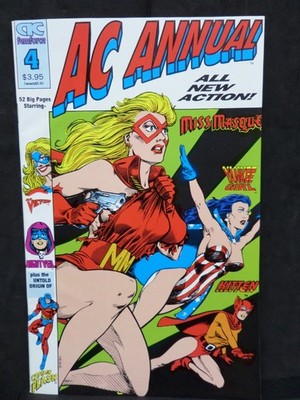 AC Comics Femforce Annual #4 NM Miss Masque Yankee Girl vintage naughty NICE!