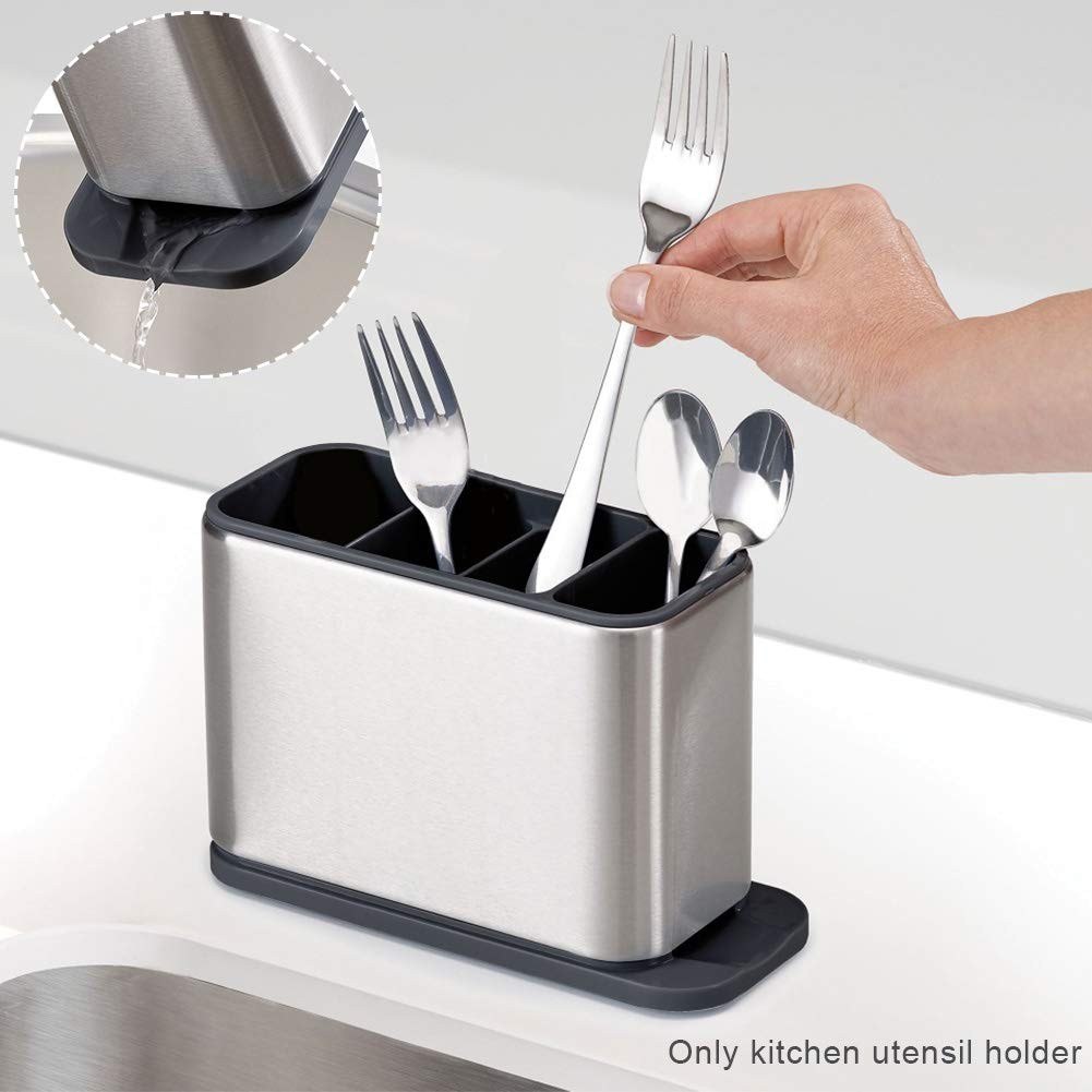 Kitchen Utensil Holder for Countertop Flatware Organizer Utensil Crock Holder