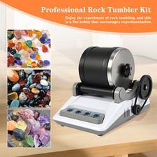 Professional Advanced Rock Tumbler Kit Stone Polisher Grinder Machine Tumbling