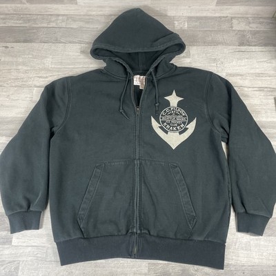 C.C. Filson Seattle Kraken Hoodie Men s Size XL Black Anchor Graphic NHL Zip