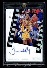 2021 Panini Noir Freeze Frame Signatures James Worthy On Card Auto Holo /99 HOF