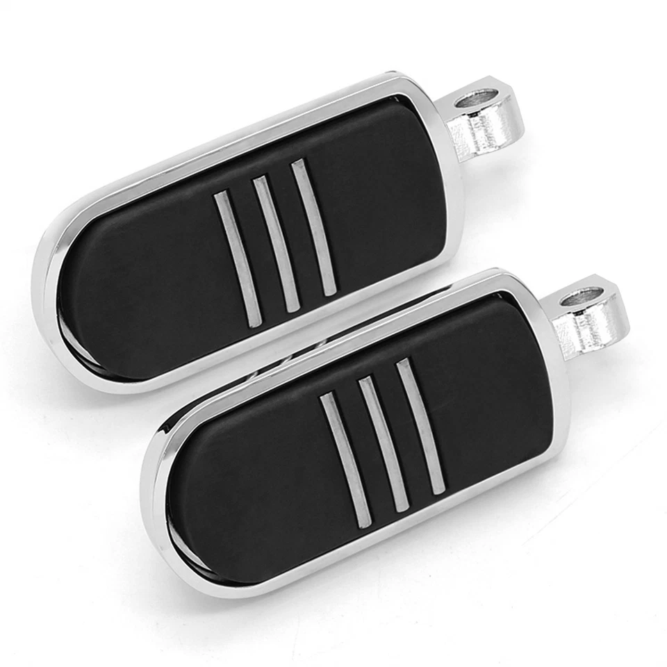 10mm Hole Highway Engine Guard Bar Footpegs Pedals For Harley Touring Foto 3 de 4