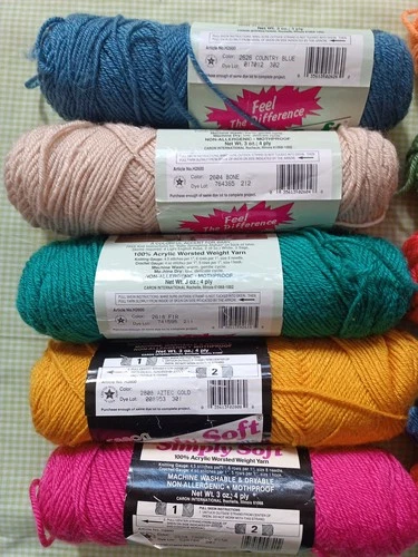 15 Skeins Caron Simply Soft Yarn 3 oz Mixed Colors 4 ply Worsted Weight NOS image 6