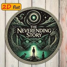  2D Flat Tin Metal Signs Home D cor 8x8 inch Round Outdoor Plaque Made of Alumi