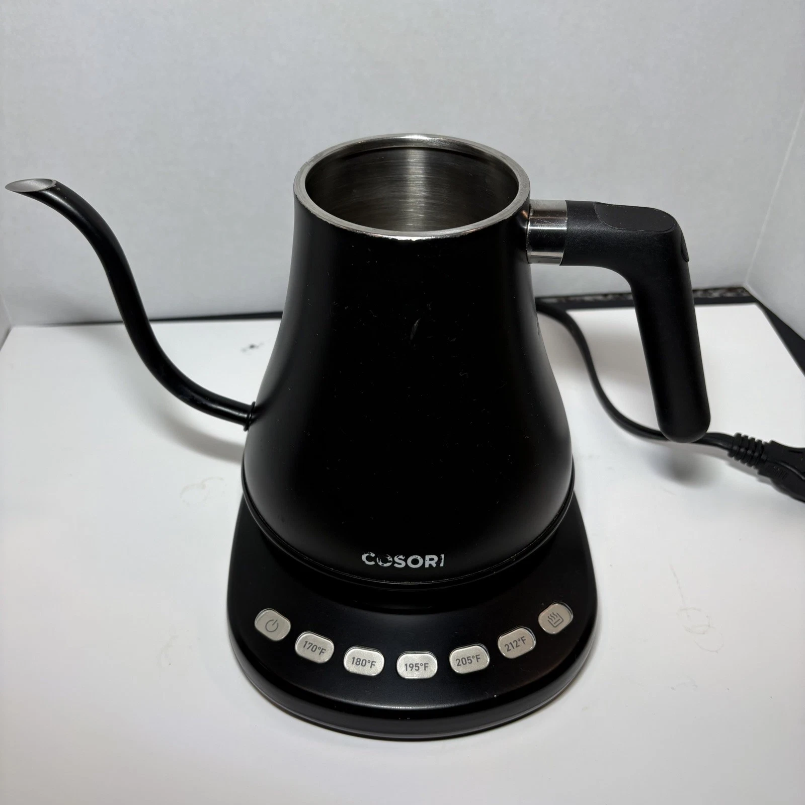 Cosori Gooseneck Electric Kettle Pour Over Coffee Tea CO108-NK Black TESTED A-3