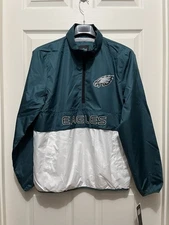G-III Philadelphia Eagles NFL Quarter-Zip Anorak Windbreaker Men's Size Medium