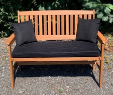 Image of GARDEN BENCH CUSHION, MANY COLOURS, 3ft 4ft & 5ft - WITH OR WITHOUT SIDE PILLOWS