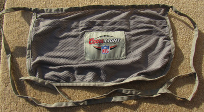 Coors Light Beer NFL Football Bar Pub 3 Pocket Waist Apron Server Restaurant