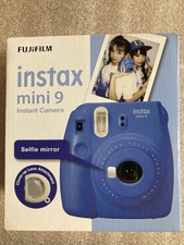 Fujifilm instax mini 9 Instant Camera In Cobalt Blue Display stock