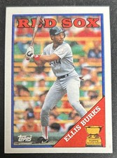 1988 Topps Ellis Burks Baseball All-Star Rookie Card (RC) #269 Red Sox OF VG O/C. rookie card picture