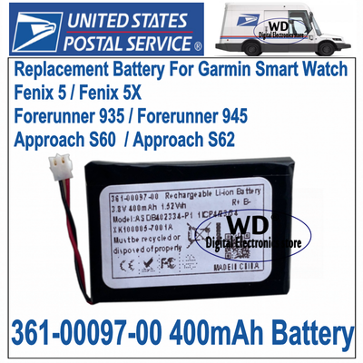 Garmin Approach Akku Garmin Fenix Original Replacement 361-00097