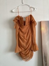 ASOS Design Corset Bust Detail Bardot Mini Dress Size 6