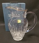 Vintage Marquis by Waterford Crystal Hanover Gold Pitcher w/ Box - 32oz, 8.75"