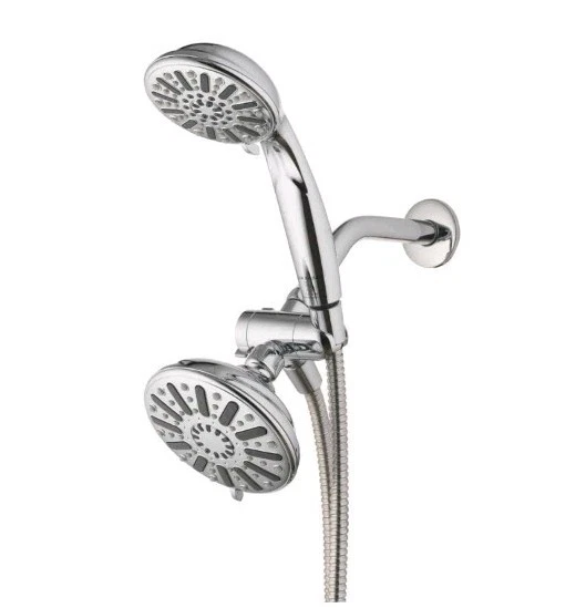 NEW!! GLACIER BAY 6-Spray 5 in. Dual Wall Mount Fixed and Handheld Shower Head
Opens in a new window