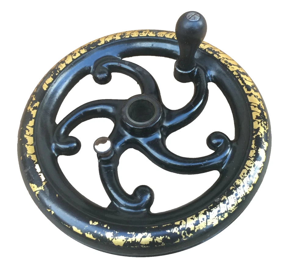 Máquina de costura Jones Serpentine manivela roda de equilíbrio - Imagem 4 de 4