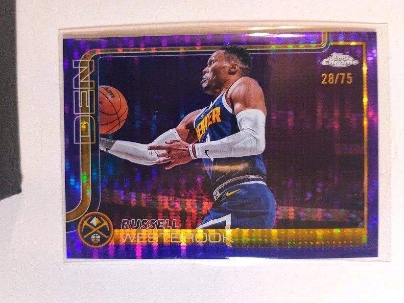 Topps Russell Westbrook Basketball Serial Numbered Sports Trading