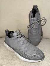 Cole Haan C37051 Size 8M Zerogrand WFA Stitchlite Sneakers Microchip/White EUC