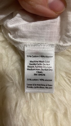 VINEYARD VINES sz S White Cap Linen Lucaya Tunic Shirt Popover - Picture 8 of 9