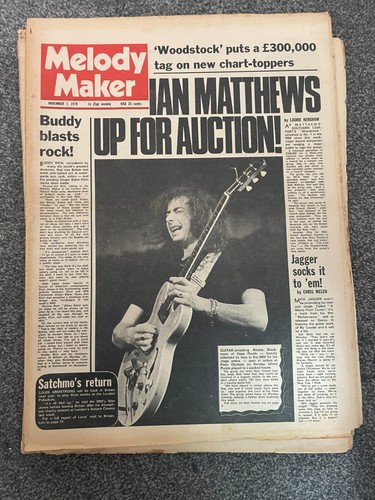 MELODY MAKER Nov 07 1970 DEEP PURPLE IAN MATTHEWS BUDDY RICH MICK JAGGER