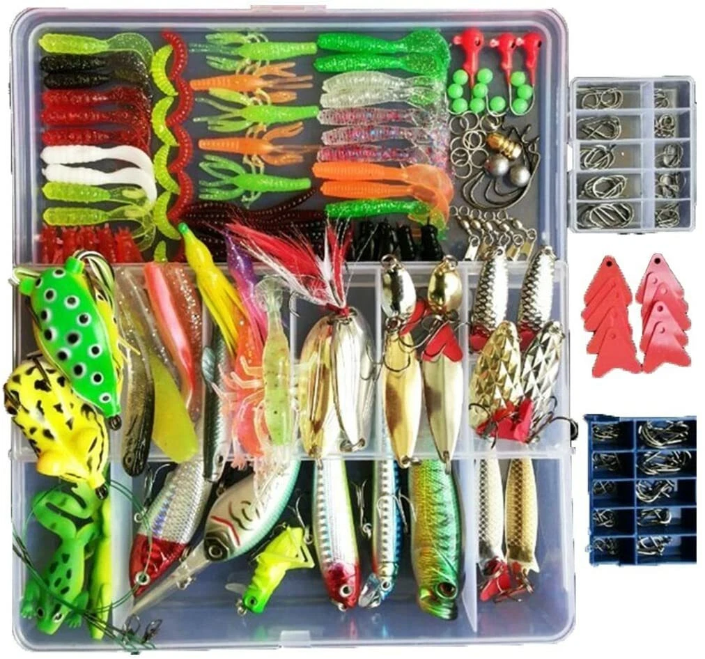 275pcs Freshwater Fishing Lures Kit Fishing Tackle Box with Tackle